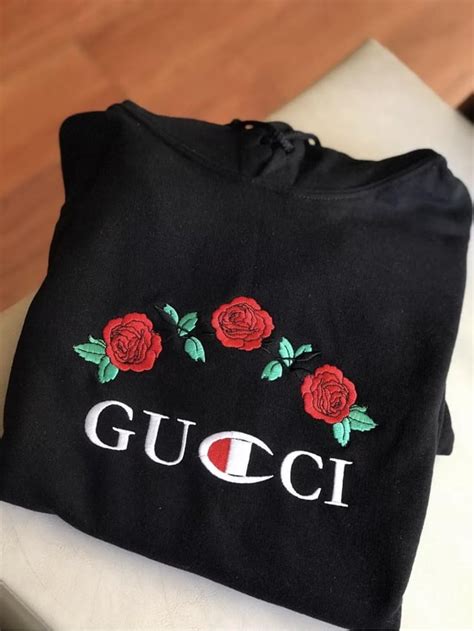 champion gucci hoodie fake|gucci x champion embroidered hoodie.